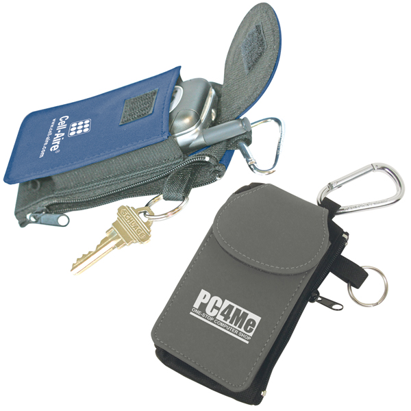 Promotional Cell Phone Holder with Coin & Key Pouch 